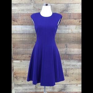 Rebecca Taylor Fit &‎ Flare Crew Neck Dress Size 2